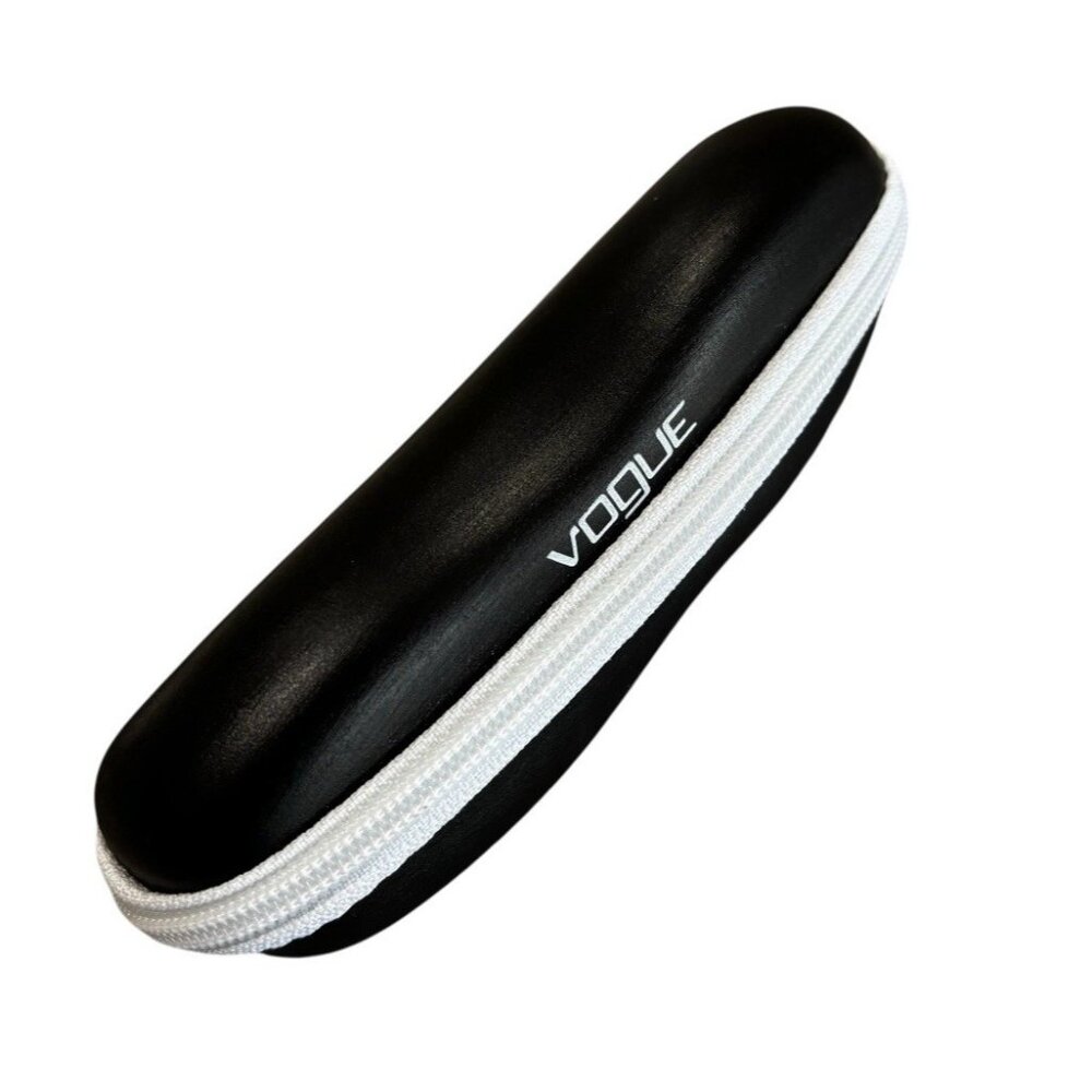 Y2K Vogue Zip Around Clamshell Sunglasses Eyeglasses Reading Glasses Hard Case
